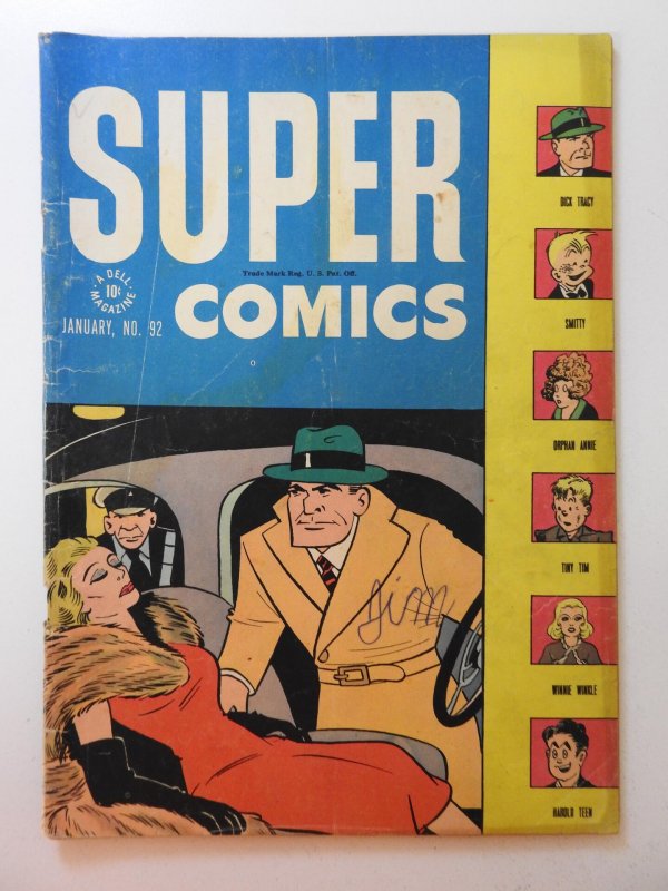Super Comics #92 (1946) Sharp VG- Condition!