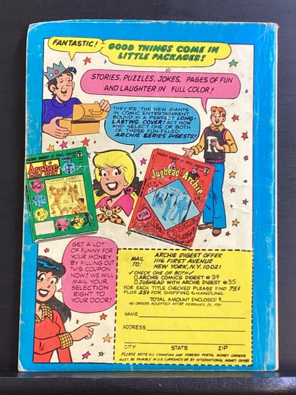 Laugh Comics Digest Magazine #25 Fawcett Close-Up Archie Jinx 1980 full color
