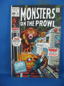 MONSTERS ON THE PROWL 13  F+ MARVEL 1971
