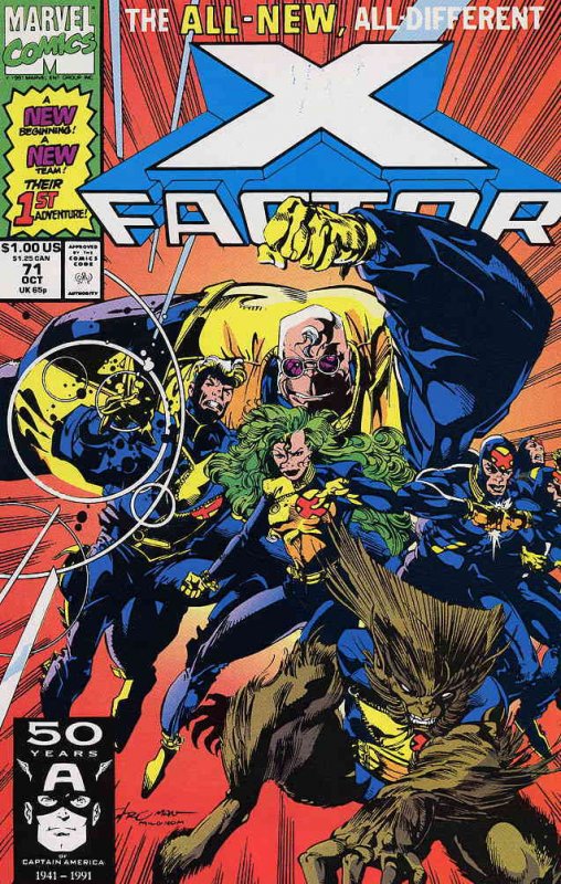 X-Factor #71 VF ; Marvel | Peter David 1st print