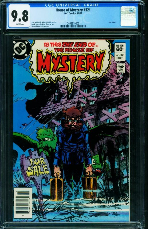 House of Mystery #321 CGC 9.8 LAST ISSUE Newsstand 2038910002