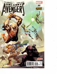 Lot Of 2 Comic Books Marvel Uncanny Avengers Annual #1 and #2 ON10