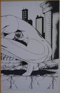 Original art, WITCHBLADE / GOOD GIRL double pg Splash, 22x17, more art in store