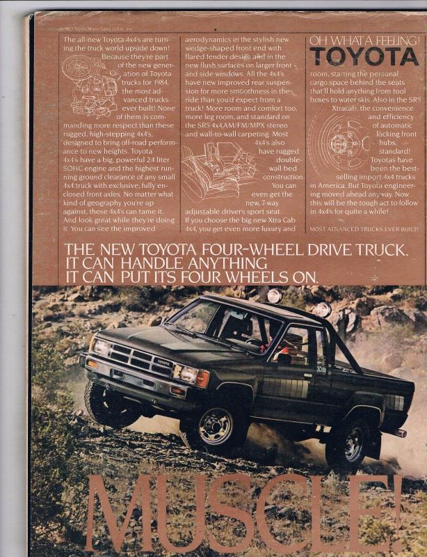 Four Wheeler Magazine Vol. # 21 # 3 March 1984 Toyota Ford Chevy Jeep J70