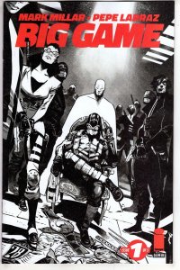 Big Game #1 (Of 5) Cover B Larraz Black & White Variant (Mature)