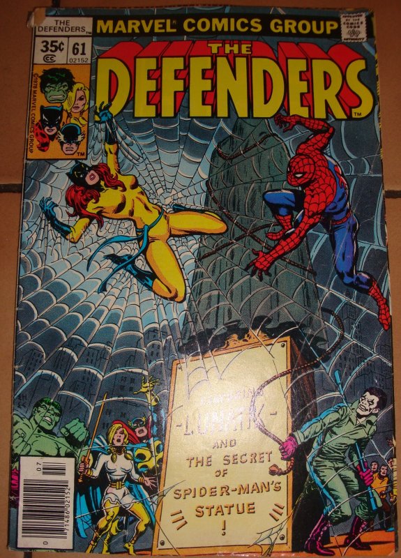 Defenders #61 Ed Hannigan  Cover & Art Hulk, Hellcat, Spider-man, Valkyrie