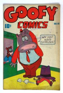 Goofy #16 Hippo Bear Nedor (1947) VG