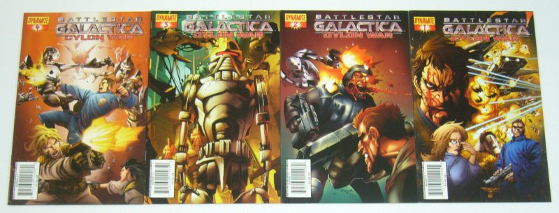 Battlestar Galactica: Cylon War #1-4 VF/NM complete series  all segovia variants