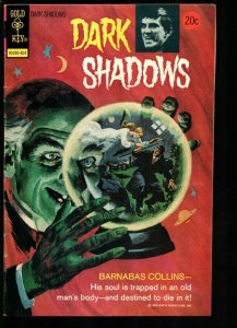 Dark Shadows #25 1974- Gold Key-2 Chapter book length story-Barnabas Collins-VG+