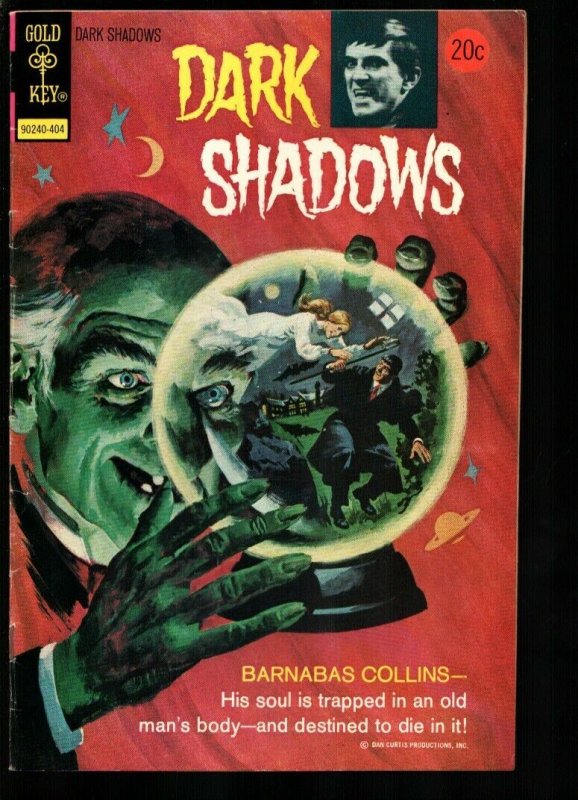 Dark Shadows #25 1974- Gold Key-2 Chapter book length story-Barnabas Collins-VG+