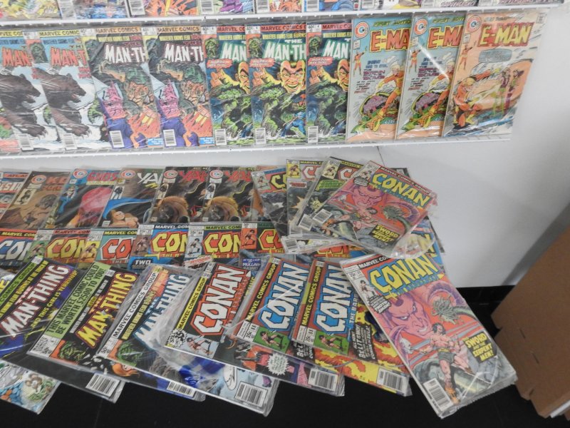 Huge Lot 170+ Comics W/ Man-Thing, Marvel Super Action, +More! Avg FN+ Cond!