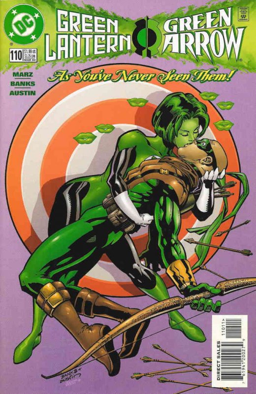 Green Lantern (3rd Series) #110 VF/NM ; DC | Green Arrow Kiss Cover