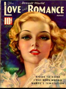 Dream World Love and Romance 8/1936-pin-up girl cover-Tchetchet-spicy-exotic-FN