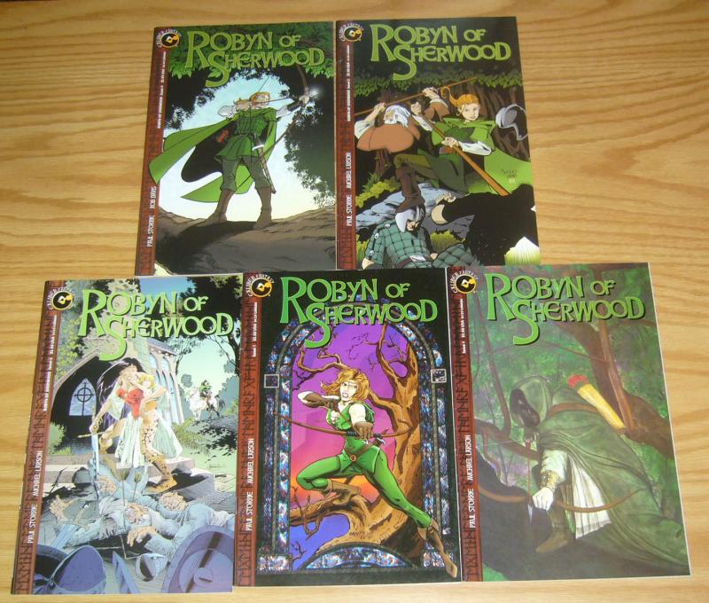 Robyn of Sherwood #1-4 VF/NM complete series + variant - robin hood bad girl set