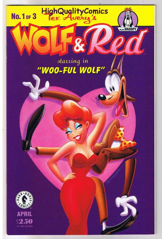 WOLF & RED #1, NM+, Tex Avery,  Droopy, LumberJacks, 1995 