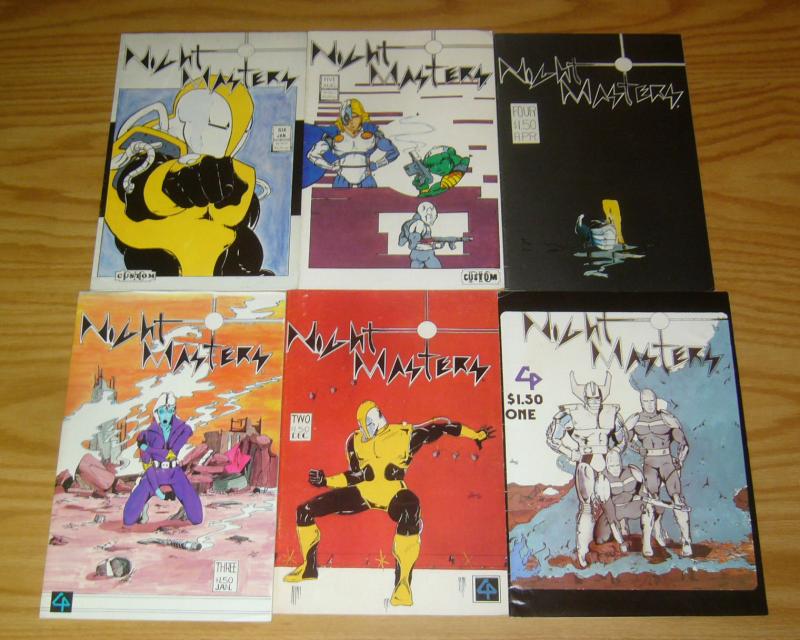 Night Masters #1-6 FN complete series - custom pic - fanmail from kev o'neill