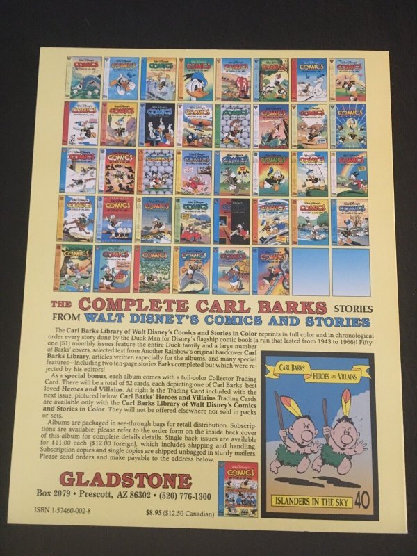 CARL BARKS LIBRARY OF WALT DISNEY'S COMICS AND STORIES IN COLOR #39 with Card