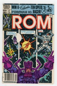 Rom #27 Bill Mantlo Sal Buscema Galactus Newsstand VF-