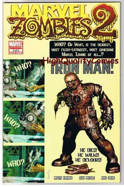 MARVEL ZOMBIES 2 #3, NM+, Iron Man, Robert Kirkman, Arthur Suydam, 2007