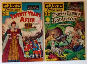 *Classics Illustrated #'s41, 42 (2A), 47, & 49's (Original & PCR) 5 books total!