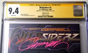 Wildsiderz #1 CGC 9.4 Lenticular Variant Signed J Scott Campbell FREE SHIPPING