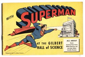 SUPERMAN AT THE GILBERT HALL OF SCIENCE 1948 Toy catalog giveaway