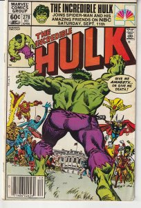 The Incredible Hulk #278 Newsstand Edition (1982)