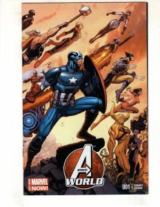 Avengers World #1 (9.0-9.2) Arthur Adams Wraparound Variant (2014)