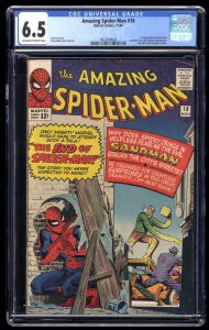 Amazing Spider-Man #18 CGC FN+ 6.5 Off White to White Sandman  Appearance!