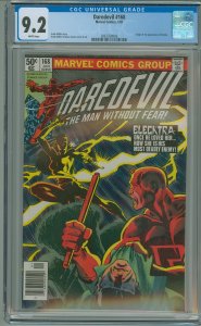Daredevil #168 (1981) CGC 9.2! 1st Appearance of Elektra!