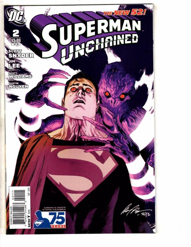 Lot Of 6 Superman Unchained DC NEW 52 Comic Books # 2 (2) 3 4 5 6 Batman TW59