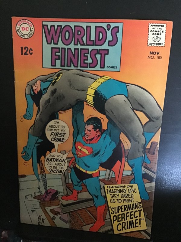 World's Finest Comics #180 (1968) Neil Adams cover! 1st Nova! VF+ Boca C...
