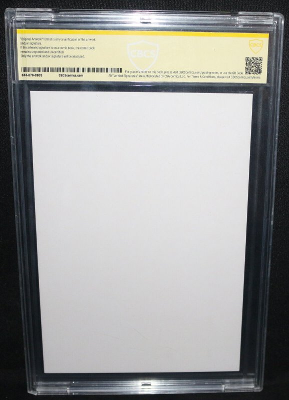 V for Vendetta Sketch by David Lloyd - CBCS Witnessed Signature