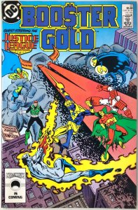 BOOSTER GOLD Comic Issue 22 — Guy Gardener Blue Beetle — 1987 DC Universe F+ Con