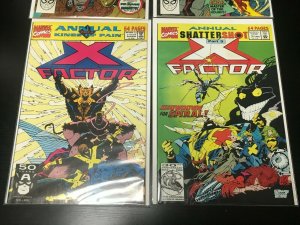 X-FACTOR ANNUALS #4-7 4PC LOT (VF) DR.DOOM, MAGNETO!! MIGNOLA COVER!! 1989-92