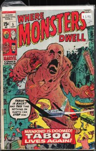 Where Monsters Dwell #5 (1970) Taboo