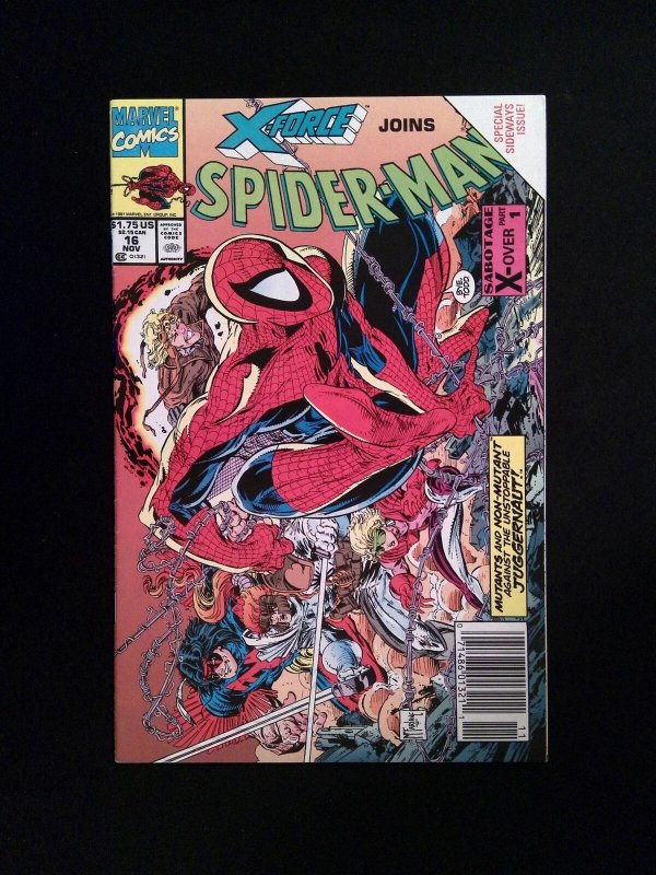 Spider-Man #16  MARVEL Comics 1991 VF+ NEWSSTAND 