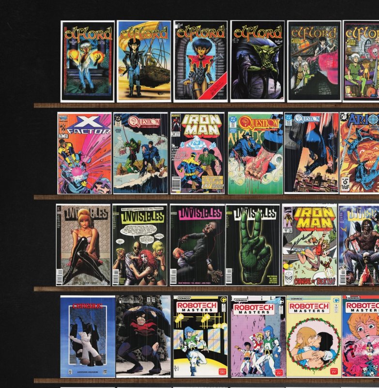 Huge Lot 140+ Comics with Badger, Legion Of Super Heroes, Nexus & More!