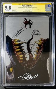 ??Little Red Ronin 1 metal CGC 9.8 SS 3x Signed Stegman , Cates , Gunn LMT 30