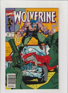 Wolverine #47 NM- 9.2 Newsstand Marvel Comics 1991 Logan,X-Men, Larry Hama