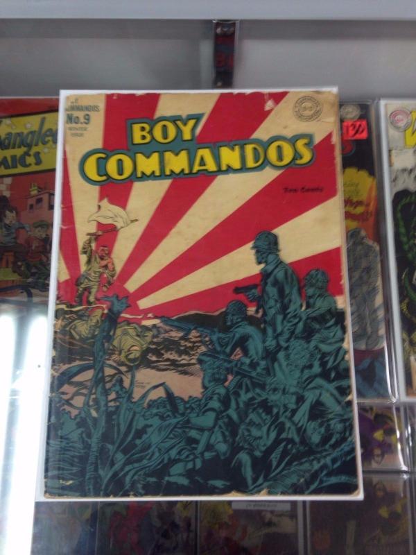 Boy Commando's 9 Simon Kirby War cover DC Golden age 1945 2.5 