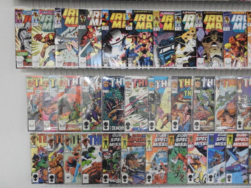 Huge Lot 190+ Comics W/ Iron Man, Thing, Superman, +More! Avg VF Condition!