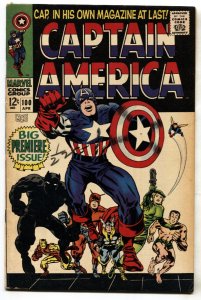 CAPTAIN AMERICA #100-comic book Black Panther 1st issue!-1968