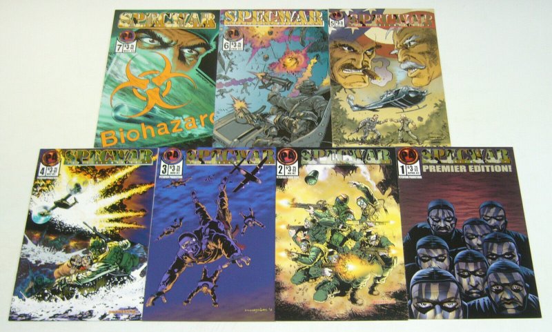 Specwar #1-7 VF/NM complete series - special warfare - peter four 2 3 4 5 6 set 