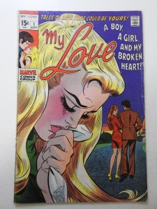 My Love #1 (1969) VG- Condition cover and 1st 2 wraps detached bottom staple