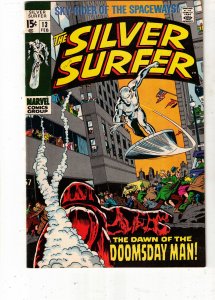 The Silver Surfer #13 1970 NM- High-Grade Dawn Of The Doomsday Man! COVELL CERT!