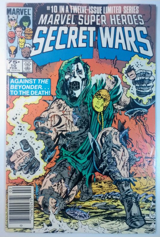 Marvel Super Heroes Secret Wars #10 (8.0, 1985) NEWSSTAND, Classic Cover art ...