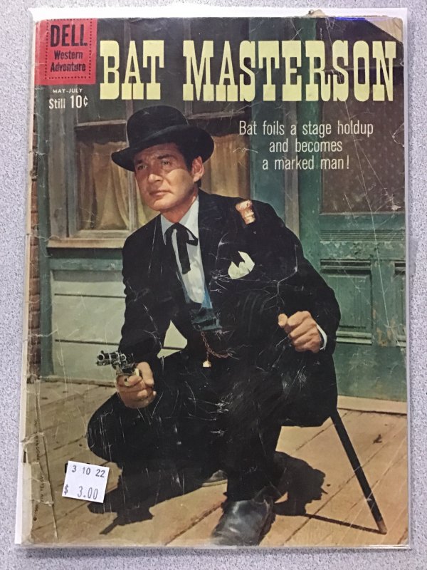 The Rifleman #7 (1961) Bat Masterson, Lone Ranger, 3 Book Lot, Great Readers.