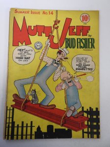 Mutt & Jeff #14 (1944) GD/VG Cond 1 in tear front/back cover, moisture stain