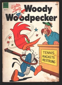 Woody Woodpecker #19 1953-Dell-Walter Lantz cartoon series-Tennis cover-VG-